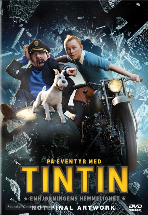 The Adventures of Tintin: The Secret of the Unicorn - Norwegian DVD movie cover
