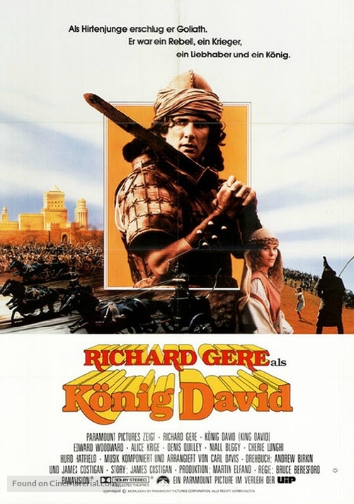 King David - German Movie Poster