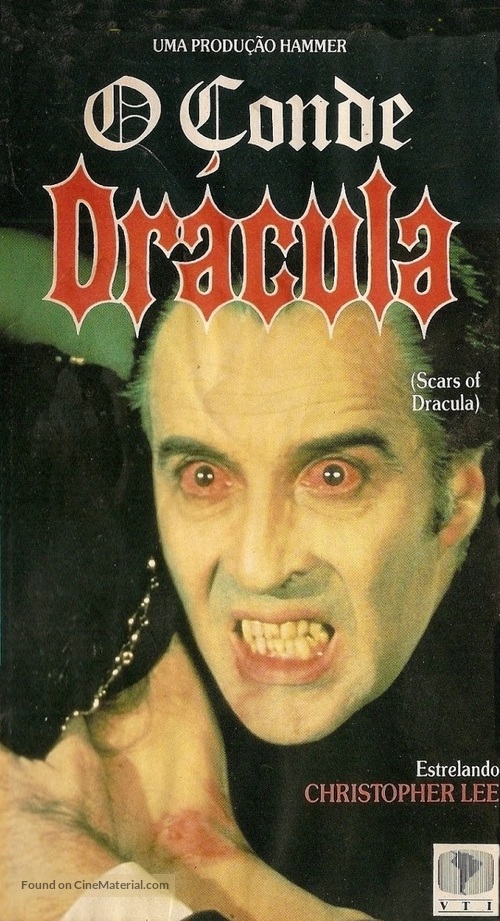 Scars of Dracula - Brazilian VHS movie cover