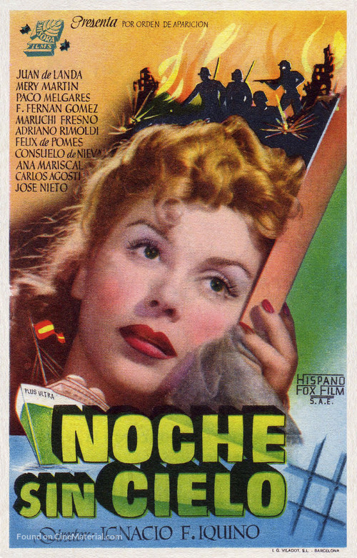 Noche sin cielo - Spanish Movie Poster