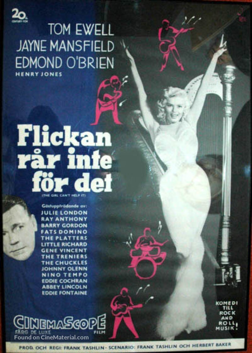 The Girl Can&#039;t Help It - Swedish Movie Poster