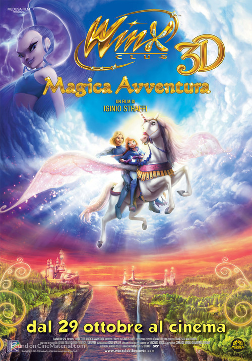 Winx Club 3D: Magic Adventure - Italian Movie Poster
