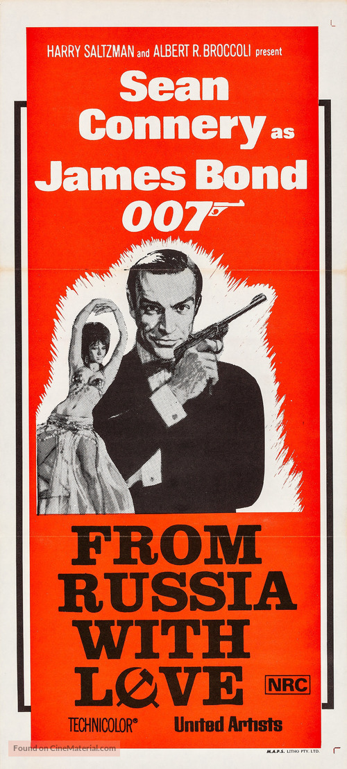 From Russia with Love - Australian Movie Poster