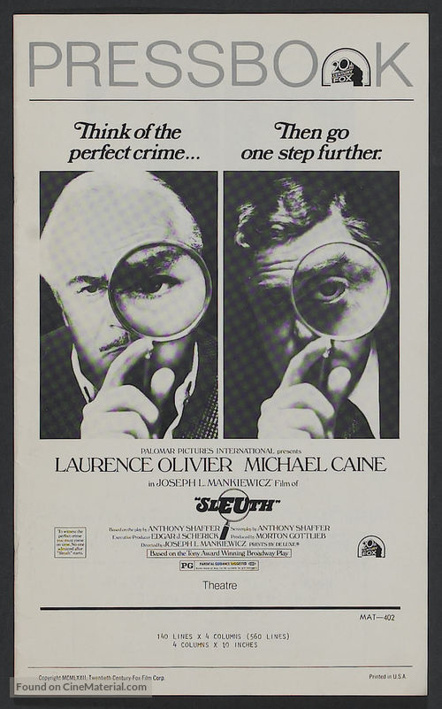Sleuth - Movie Poster