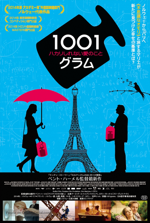 1001 Gram - Japanese Movie Poster