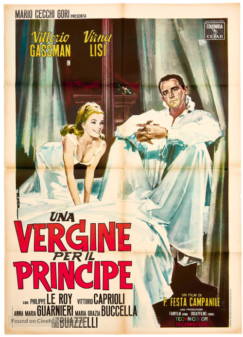 Una vergine per il principe - Italian Movie Poster