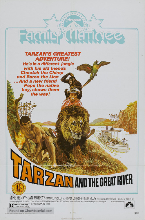 Tarzan and the Great River - Movie Poster