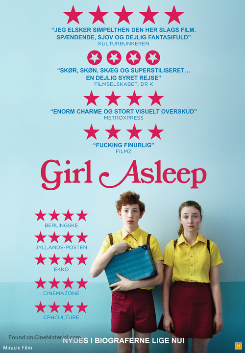 Girl Asleep - Danish Movie Poster