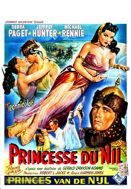 Princess of the Nile - Belgian Movie Poster