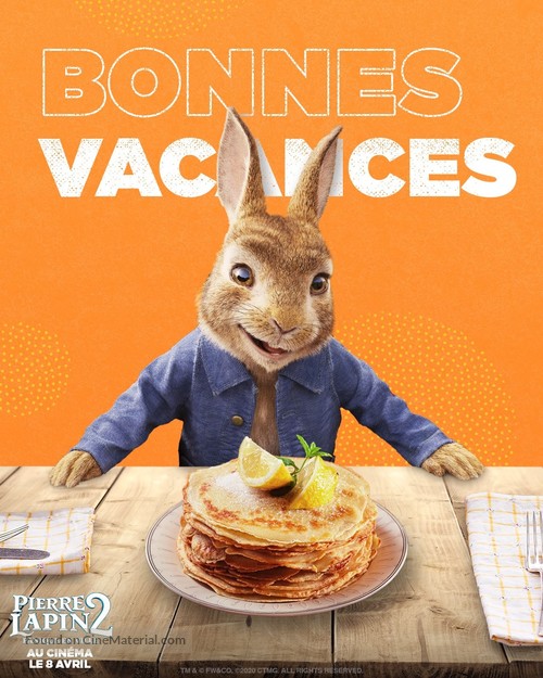 Peter Rabbit 2: The Runaway - French Movie Poster