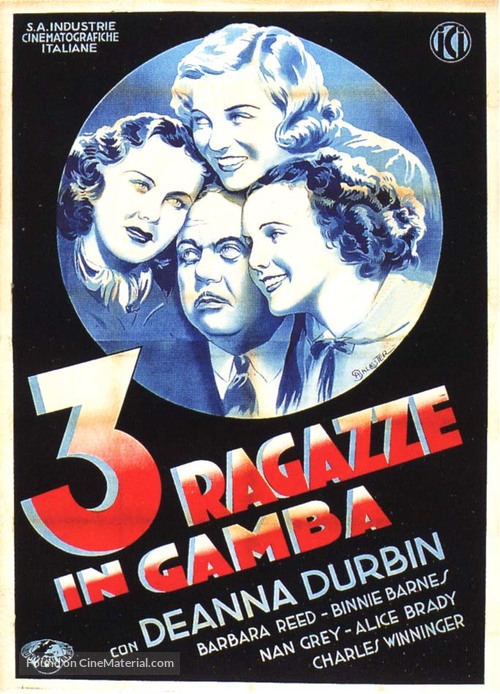 Three Smart Girls - Italian Movie Poster