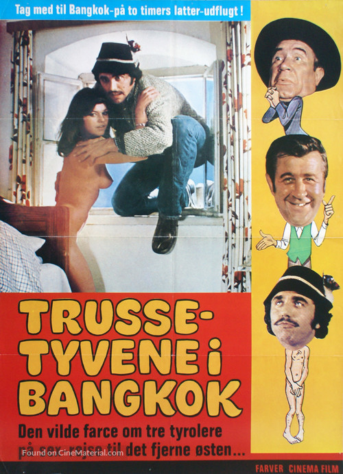 Drei Bayern in Bangkok - Danish Movie Poster