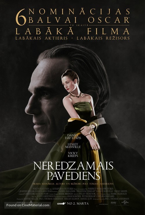 Phantom Thread - Latvian Movie Poster