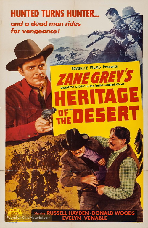 Heritage of the Desert - Re-release movie poster