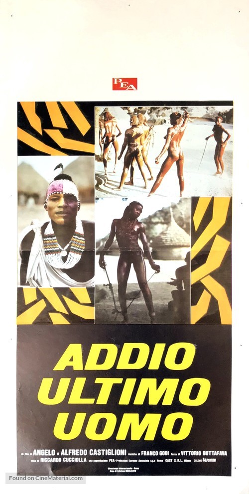 Addio ultimo uomo - Italian Movie Poster