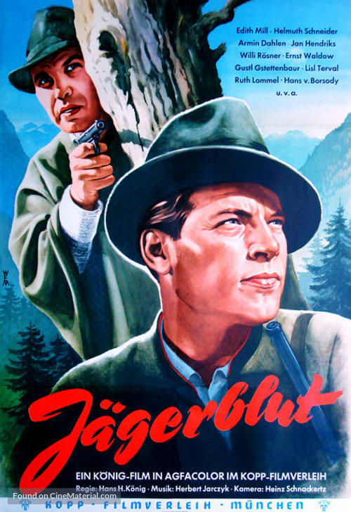 J&auml;gerblut - German Movie Poster
