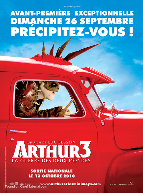 Arthur et la guerre des deux mondes - French Movie Poster