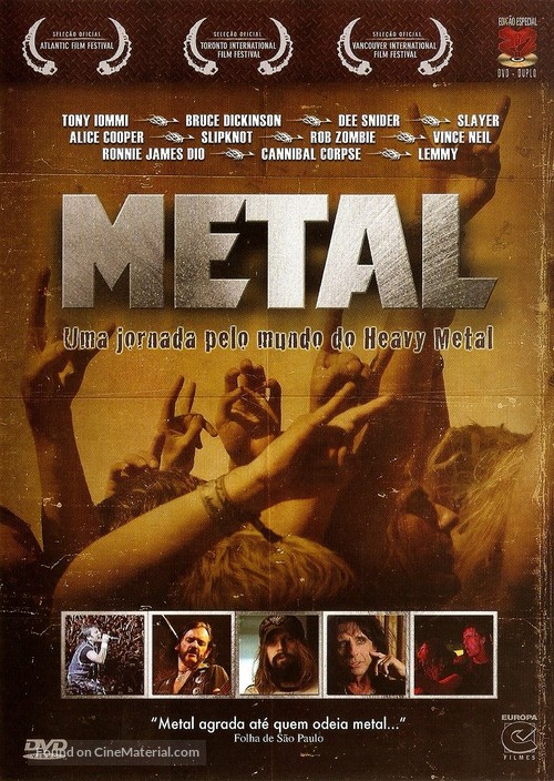 Metal: A Headbanger&#039;s Journey - Brazilian DVD movie cover