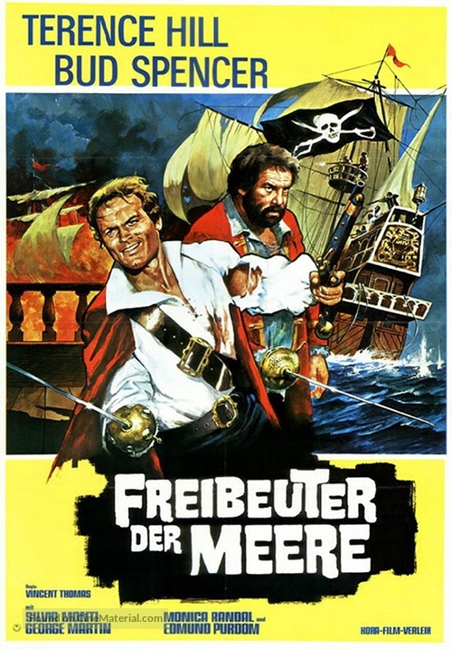 Il corsaro nero - German Movie Poster