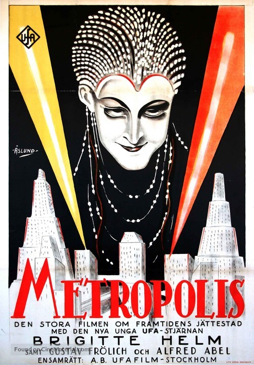 Metropolis - Swedish Movie Poster