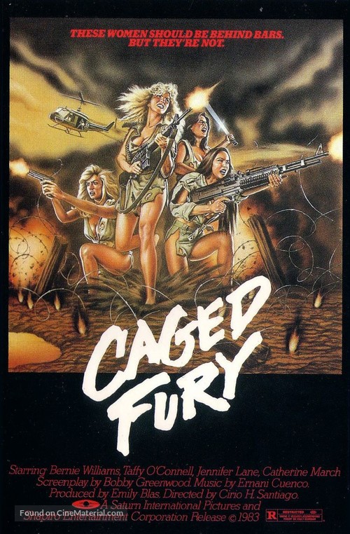 Caged Fury - Philippine Movie Poster