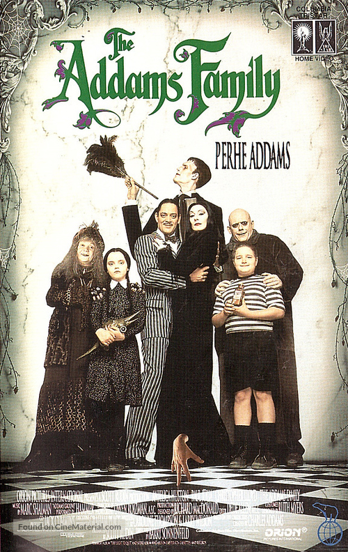 The Addams Family - Finnish VHS movie cover