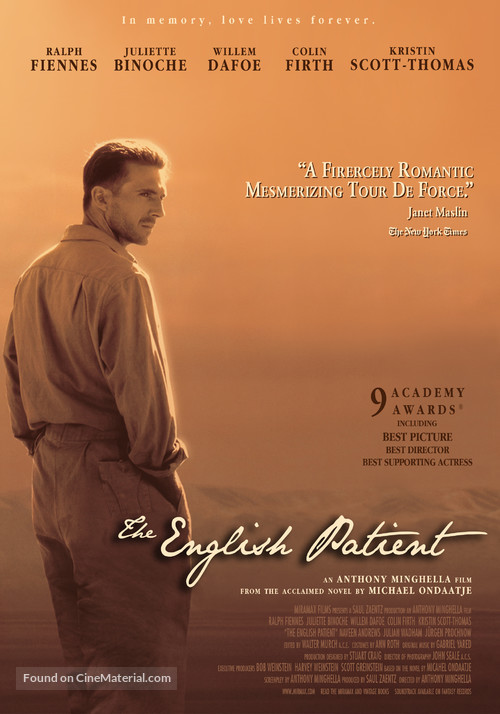The English Patient - British Movie Poster