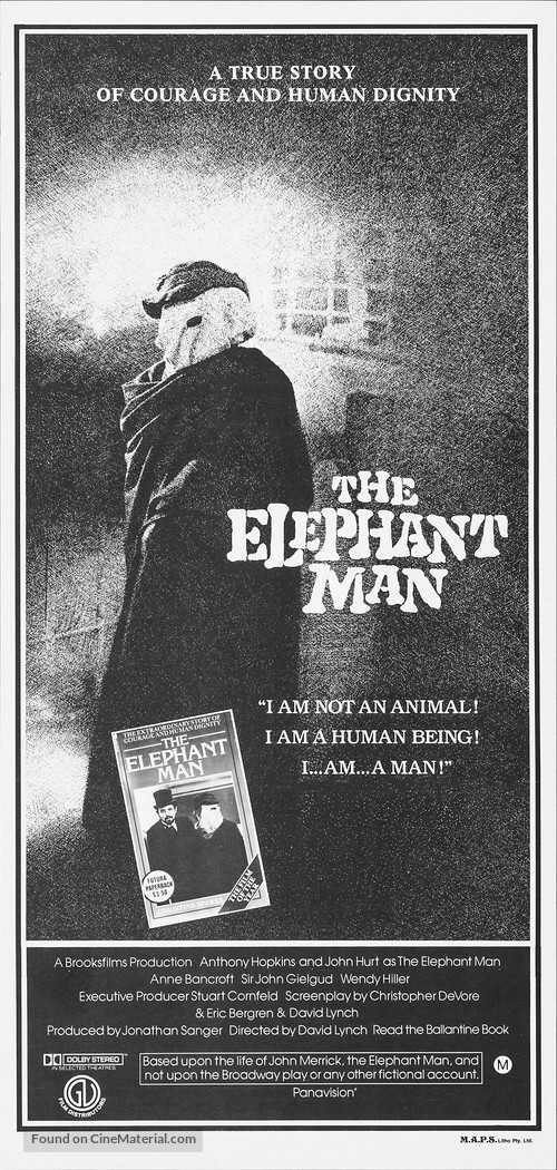 The Elephant Man - Australian Movie Poster