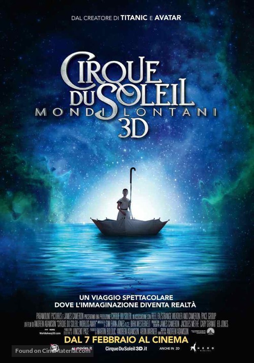 Cirque du Soleil: Worlds Away - Italian Movie Poster