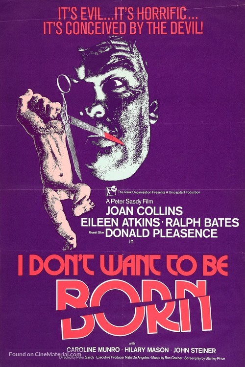 I Don&#039;t Want to Be Born - Movie Poster