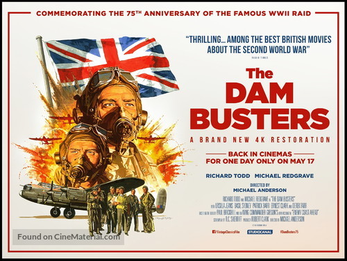 The Dam Busters - British Re-release movie poster