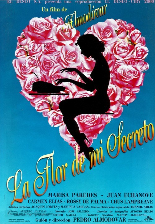 La flor de mi secreto - Spanish Movie Poster