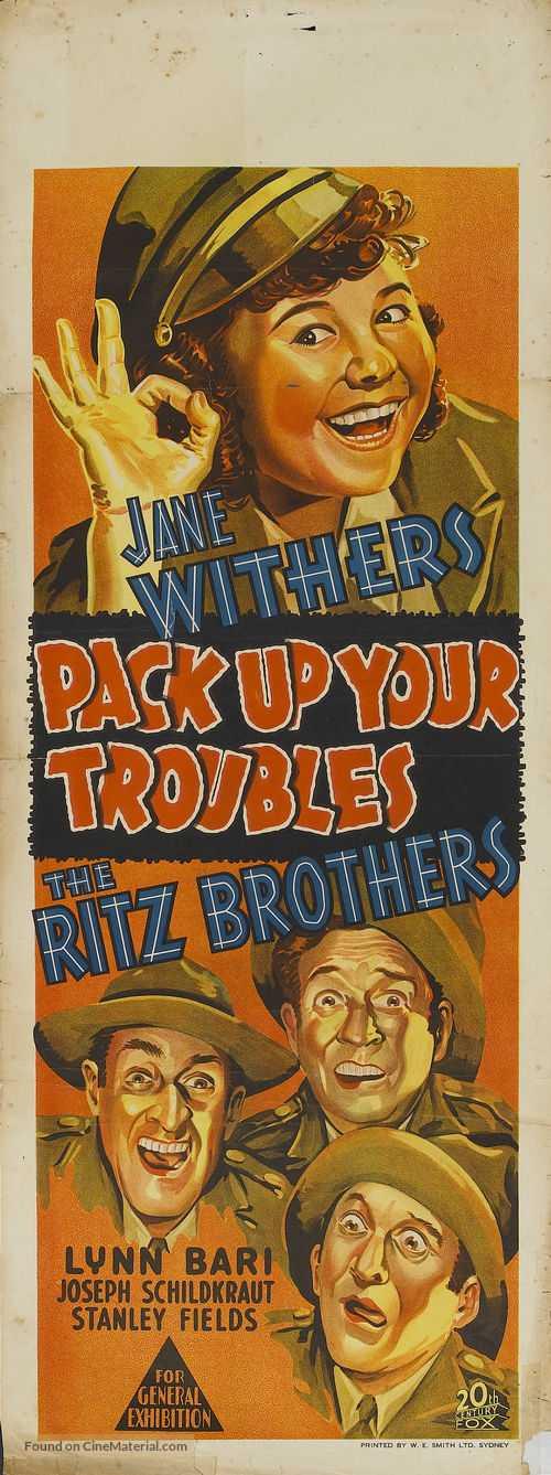 Pack Up Your Troubles - Australian Movie Poster