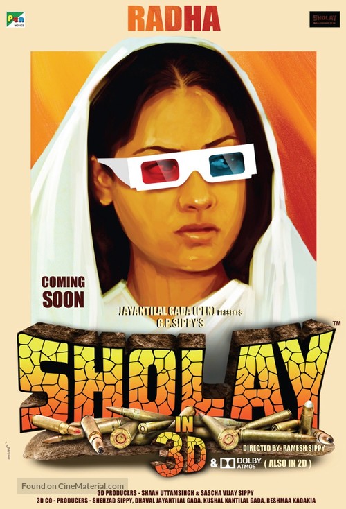 Sholay - Indian Re-release movie poster