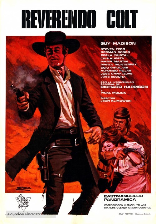 Reverendo Colt - Spanish Movie Poster