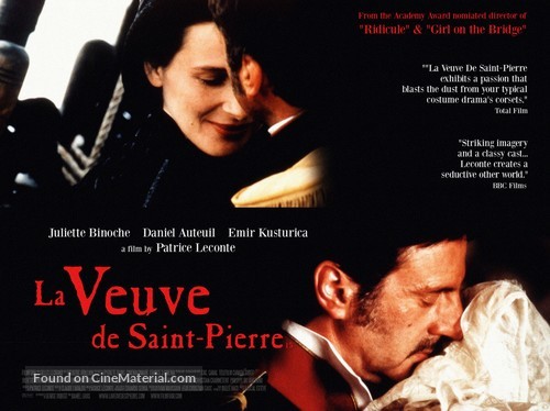 La veuve de Saint-Pierre - British Movie Poster