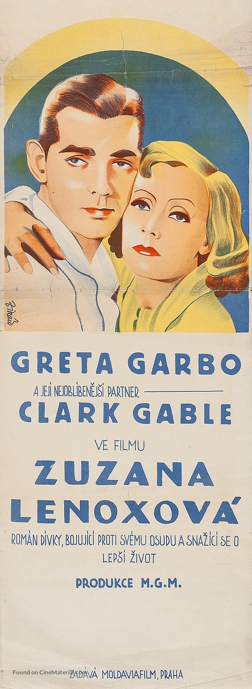 Susan Lenox - Czech Movie Poster