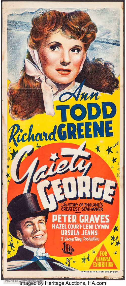 Gaiety George - Australian Movie Poster