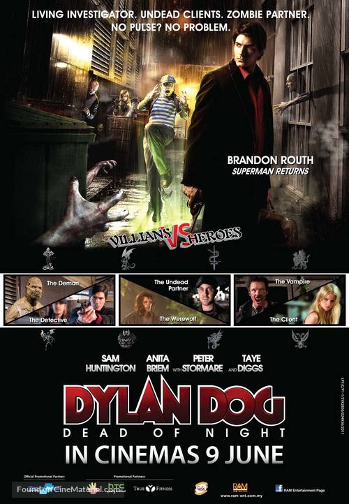 Dylan Dog: Dead of Night - Malaysian Movie Poster