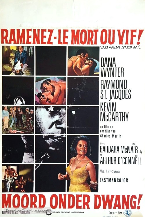 If He Hollers, Let Him Go! - Belgian Movie Poster