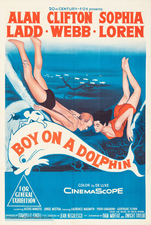 Boy on a Dolphin - Australian Movie Poster
