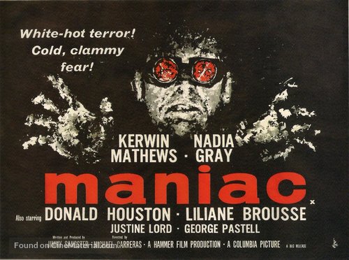 Maniac - British Movie Poster