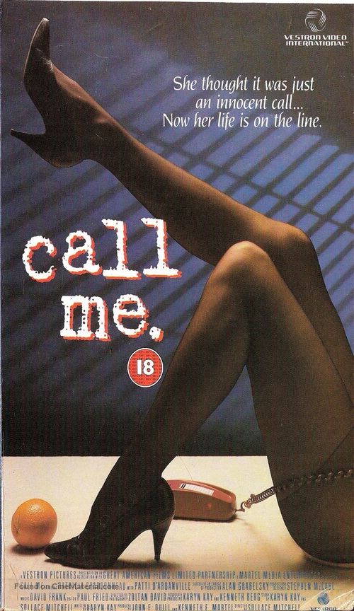 Call Me - British VHS movie cover