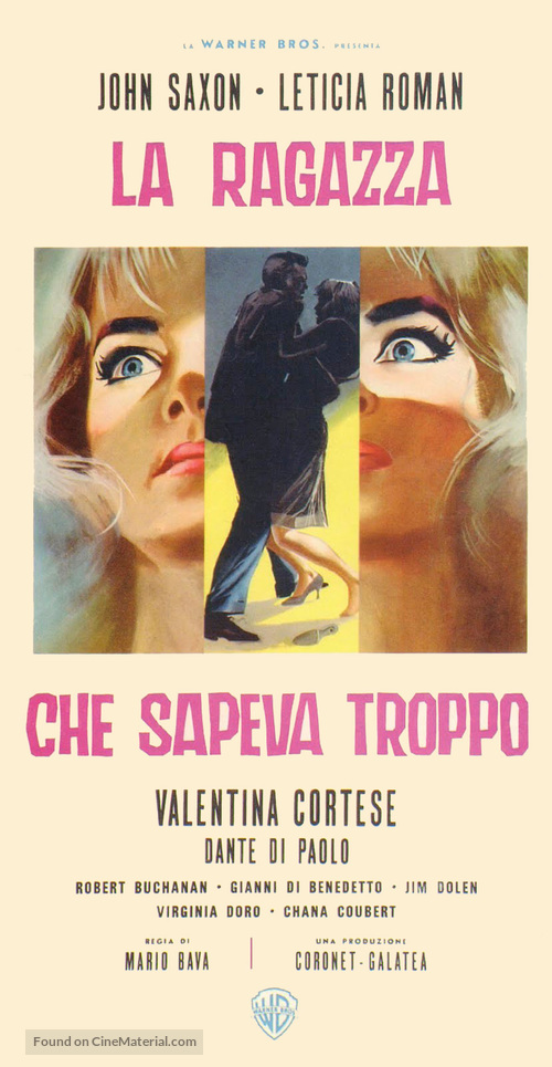 La ragazza che sapeva troppo - Italian Movie Poster