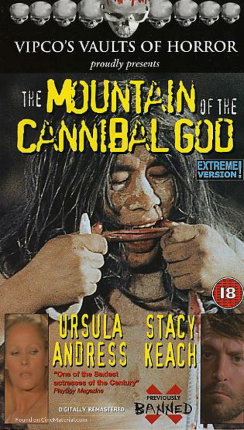 La montagna del dio cannibale - British VHS movie cover