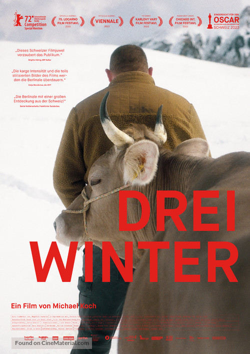 Drii Winter - German Movie Poster