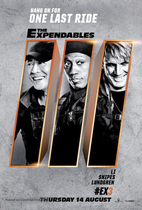 The Expendables 3 - British Movie Poster