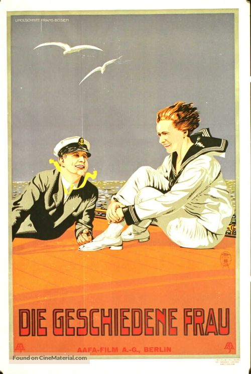 Geschiedene Frau, Die - German Movie Poster