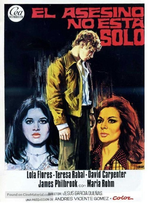 El asesino no est&aacute; solo - Spanish Movie Poster