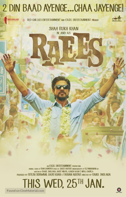 Raees - Indian Movie Poster